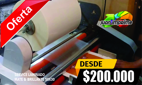 Juanimprime; Servicios de laminado Mate, bRillante y MAte UV parcial